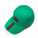 Șapcă verde cu bandă roșie it290818-1 2