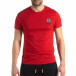 Tricou de bărbați roșu cu logo și bandă it210319-83 3