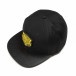 Șapcă neagră cu imprimeu galben it290818-6 2