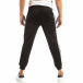 Pantaloni sport negri pentru bărbați cu benzi albe it240818-78 4