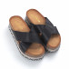 Papuci de dama negri cu barete încrucișate it050619-87 3