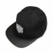 Șapcă neagră cu imprimeu alb it290818-7 2