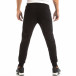 Pantaloni sport negri pentru bărbați cu detaliu roșu it240818-90 4