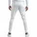 Pantaloni sport de bărbați albi cu negru it040219-75 4