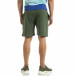 Pantaloni sport scurți de bărbați din tricot verde it120619-14 3