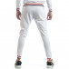 Pantaloni sport de bărbați albi cu accente it040219-61 3