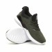 Adidași de bărbați din țesătură tehnică melanj verde it060619-2 4