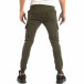 Pantaloni cargo verzi Slim de bărbați cu elastic în talie și la glezna it240818-24 4