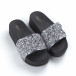 Papuci de dama argintii cu platformă it050619-73 3