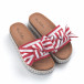 Papuci de dama cu dungi roșii it050619-32 3