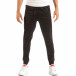 Pantaloni sport negri pentru bărbați cu banda 3 striped it240818-83 3