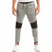 Pantaloni sport gri pentru bărbați cu banda în 3 culori it240818-84 3