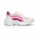 Pantofi sport Chunky de dama cu părți neon it240419-61-2 2