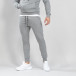 Pantaloni de trening de bărbați Basic gri din bumbac  it150419-33 2