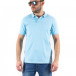 Tricou cu guler bărbați Breezy albastru tr250322-95 2
