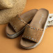 Papuci de dama Sweet Shoes camel it260521-2 2