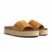 Papuci de dama Sweet Shoes camel it260521-2 4
