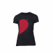 Tricou de dama Half Heart negru, mărimea L TMNLPF004L 2
