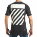Tricou bărbați Black Island negru tsf020218-25 3