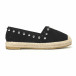 Espadrile de dama negre cu ținte mari it230418-57 2