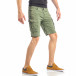 Pantaloni scurți de bărbați verzi cu buzunare cargo it040518-49 4