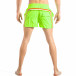 Costum de baie pentru bărbați verde neon cu banda în trei culori it040518-94 4