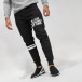Pantaloni de trening negri de bărbați Black New York în alb it041019-10 2