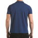 Tricou cu guler bărbați Franklin albastru il170216-33 3