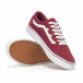 Teniși tip Old Skool de bărbați din pânză culoarea bordo it160318-28 4