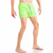 Costume de baie pentru bărbați verde neon cu șireturi colorate it050618-70 3