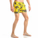 Costum de baie de bărbați galben cu imprimeu palm it040518-100 3