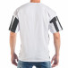Tricou pentru bărbați în negru și alb tsf250518-4 3