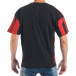 Tricou pentru bărbați în negru și roșu tsf250518-5 3