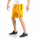 Pantaloni scurți pentru bărbați galbeni cu fermoare it040518-41 3