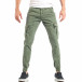 Pantaloni cargo de bărbați verzi cu o imprimare mica it040518-19 2