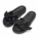 Papuci de dama negri cu fundă it190618-26 3