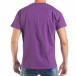 Tricou violet pentru bărbați cu imprimeu papagal tsf250518-9 3