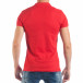 Tricou roșu de bărbați Pique cu efect murdar tsf250518-50 4