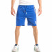 Pantaloni scurți pentru bărbați albaștri cu fermoare it040518-40 2