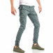 Pantaloni cargo pentru bărbați gri cu patch-uri it040518-24 4