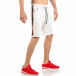 Pantaloni scurți de bărbați albi cu banda neagra-roșu it260318-147 3
