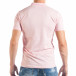 Tricou roz Pique cu guler pentru bărbați  tsf250518-35 3