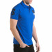 Tricou cu guler bărbați Franklin albastru il170216-21 4