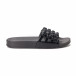 Papuci de dama negri din imitație de piele lăcuită it010618-11 2