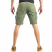 Pantaloni scurți de bărbați verzi cu buzunare cargo it040518-49 3