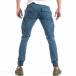 Pantaloni cargo pentru bărbați albaștri cu patch-uri it040518-23 3