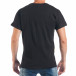 Tricou pentru bărbați negru cu inscripție Paris tsf250518-21 4