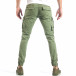 Pantaloni cargo pentru bărbați verzi cu patch-uri it040518-22 3