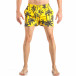 Costum de baie de bărbați galben cu imprimeu palm it040518-100 2