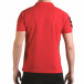 Tricou cu guler bărbați Franklin roșu il170216-24 3